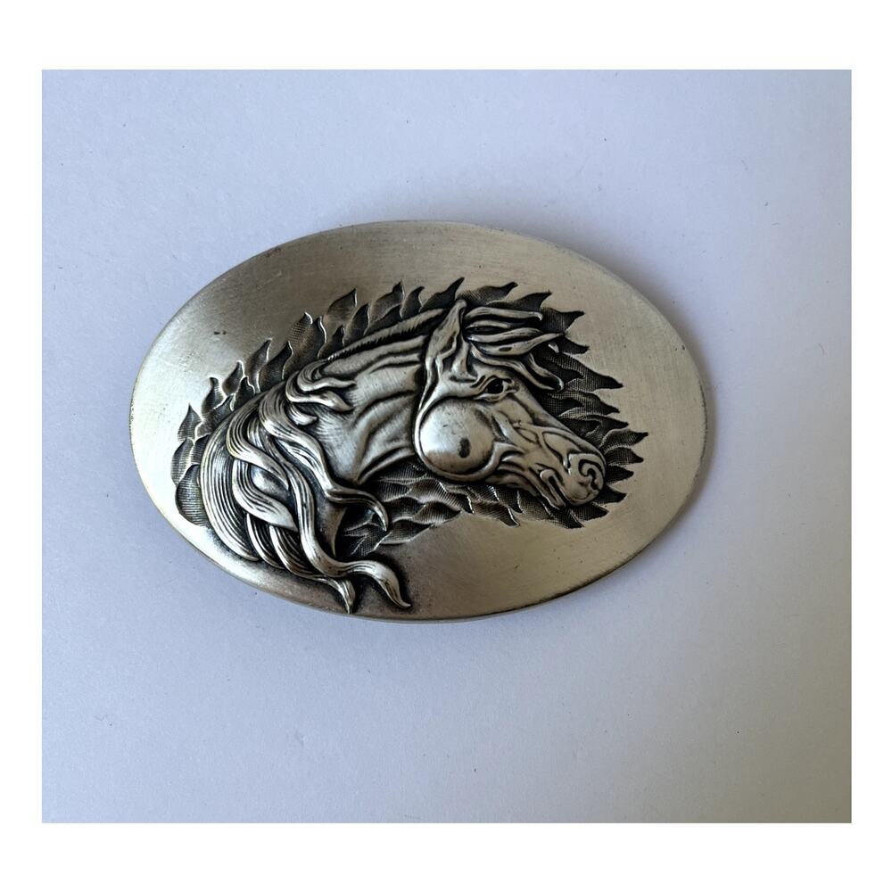 Jean’s Friend Horse Western Belt Buckle